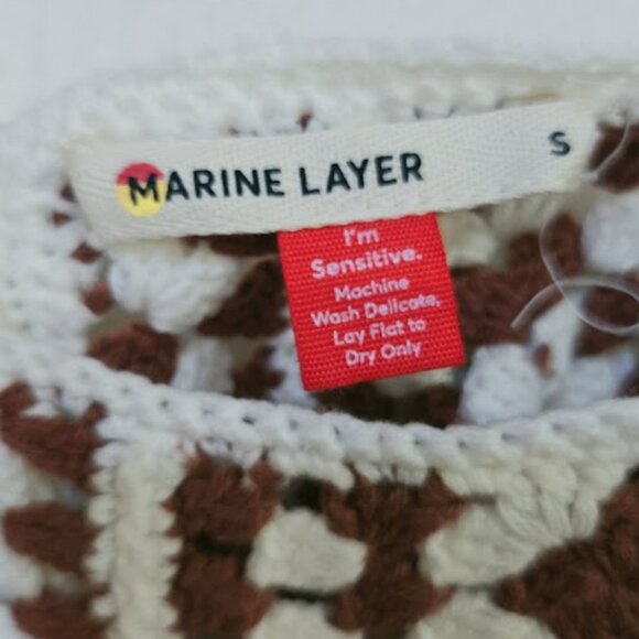 NWOT MARINE LAYER Cora Crochet Tank Top Size S - Picture 6 of 6